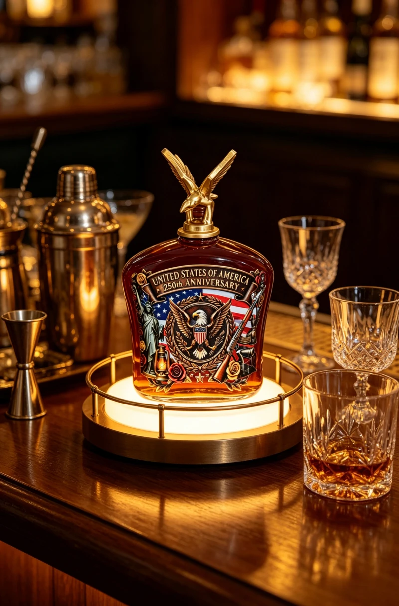 Vintage Collectible Liquor Bottles - Vintage American Freedom Eagle Whisky-Dekanter, Sammlerflasche,