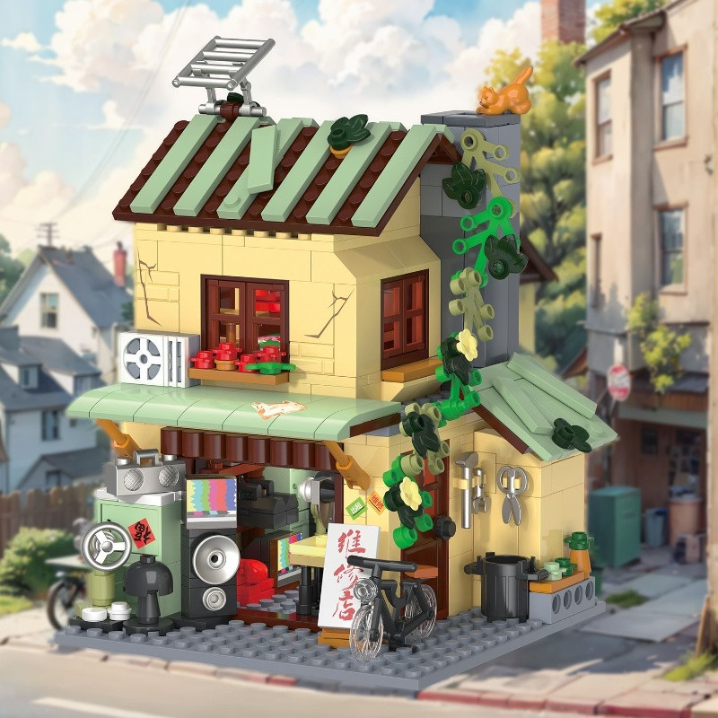 Miniatur-Straßenszene Vintage  – Vintage Collectibles Store Bewertung und Preis