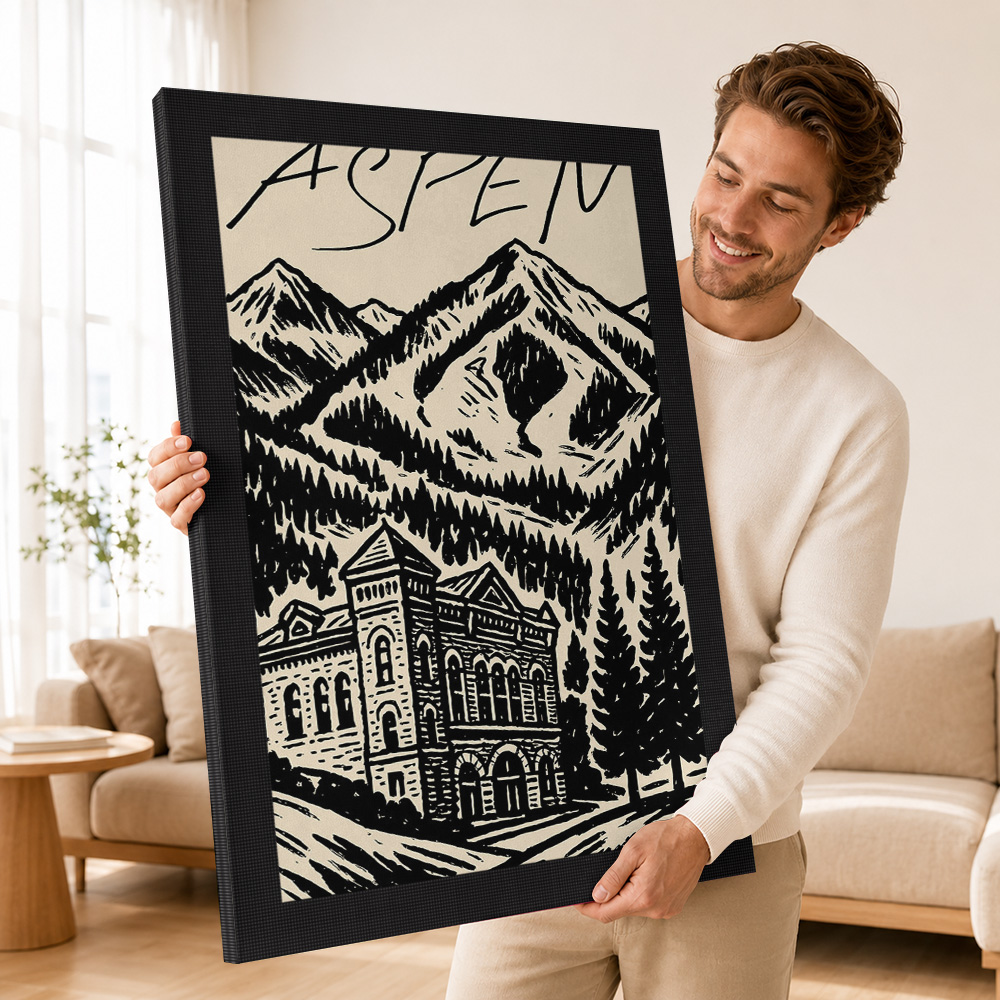 Aspen Vintage Ski Leinwanddruc – Vintage Collectible Posters Bewertung und Preis
